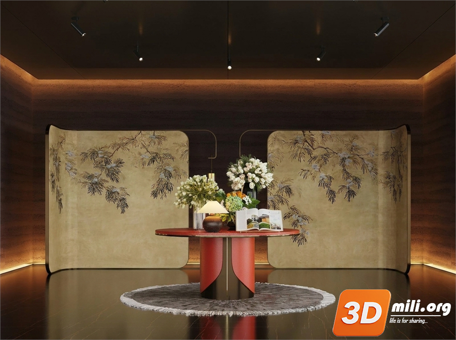 Lobby Decoration Skp Files 